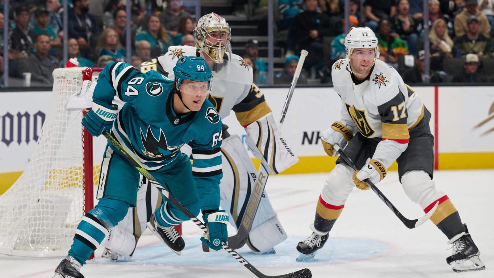 Golden Knights Stampede Sharks 4-1 in Season Opener