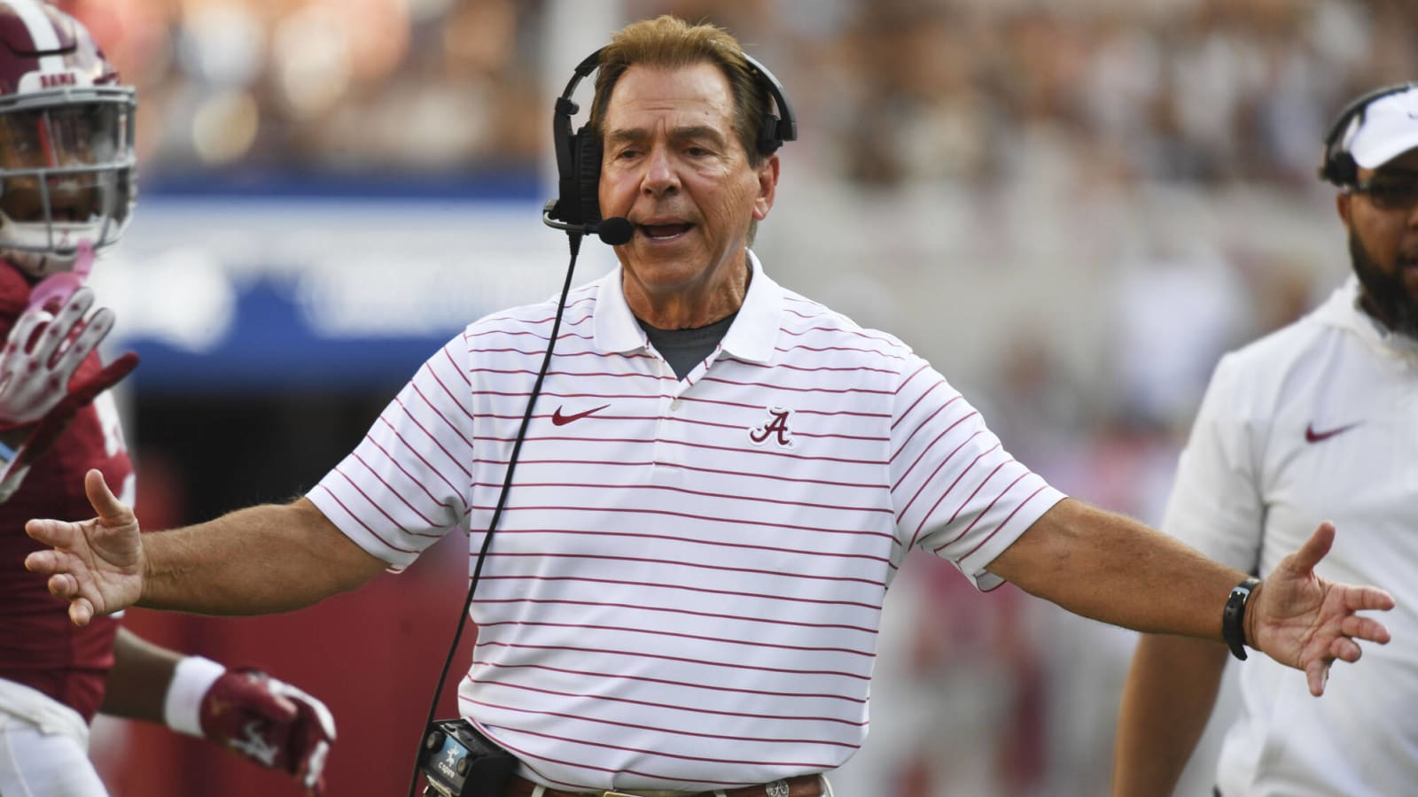 Nick Saban credits age for relatively mellow sideline behavior