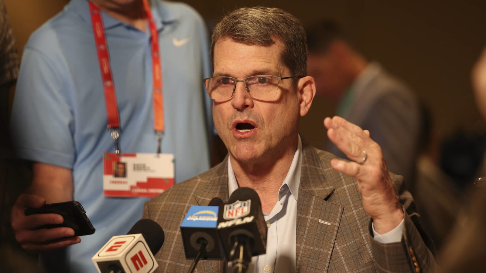 Did Jim Harbaugh tip his hand about Chargers' draft plans?