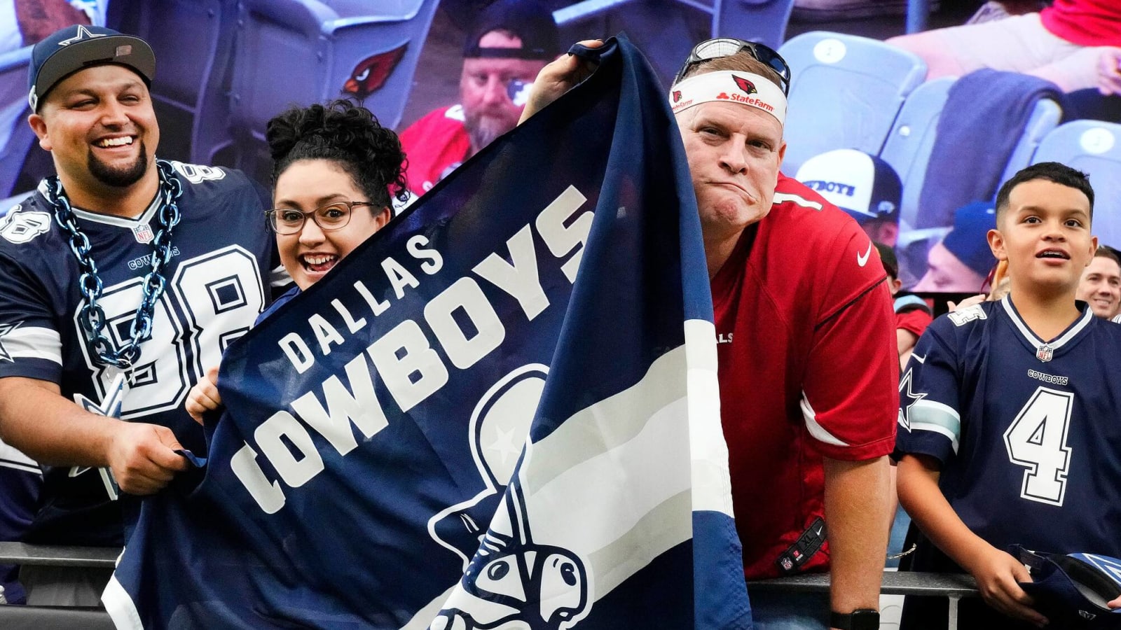 Dallas Cowboys fans head for AT&T Stadium exits before halftime during Packers dominant first half