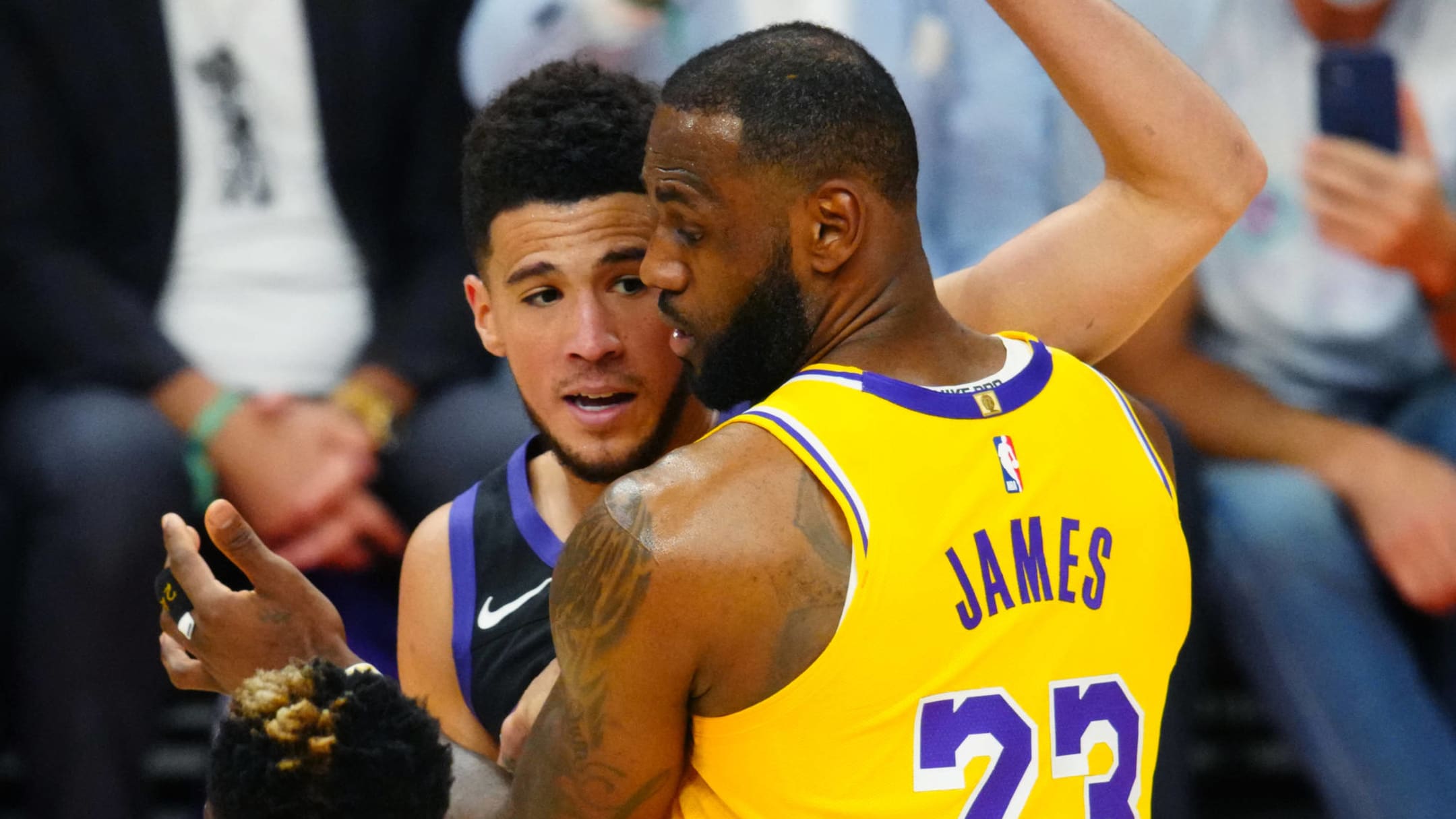 LeBron James Gives Devin Booker Respect With A Signed Jersey After Game  Game 6! Lakers vs Suns 