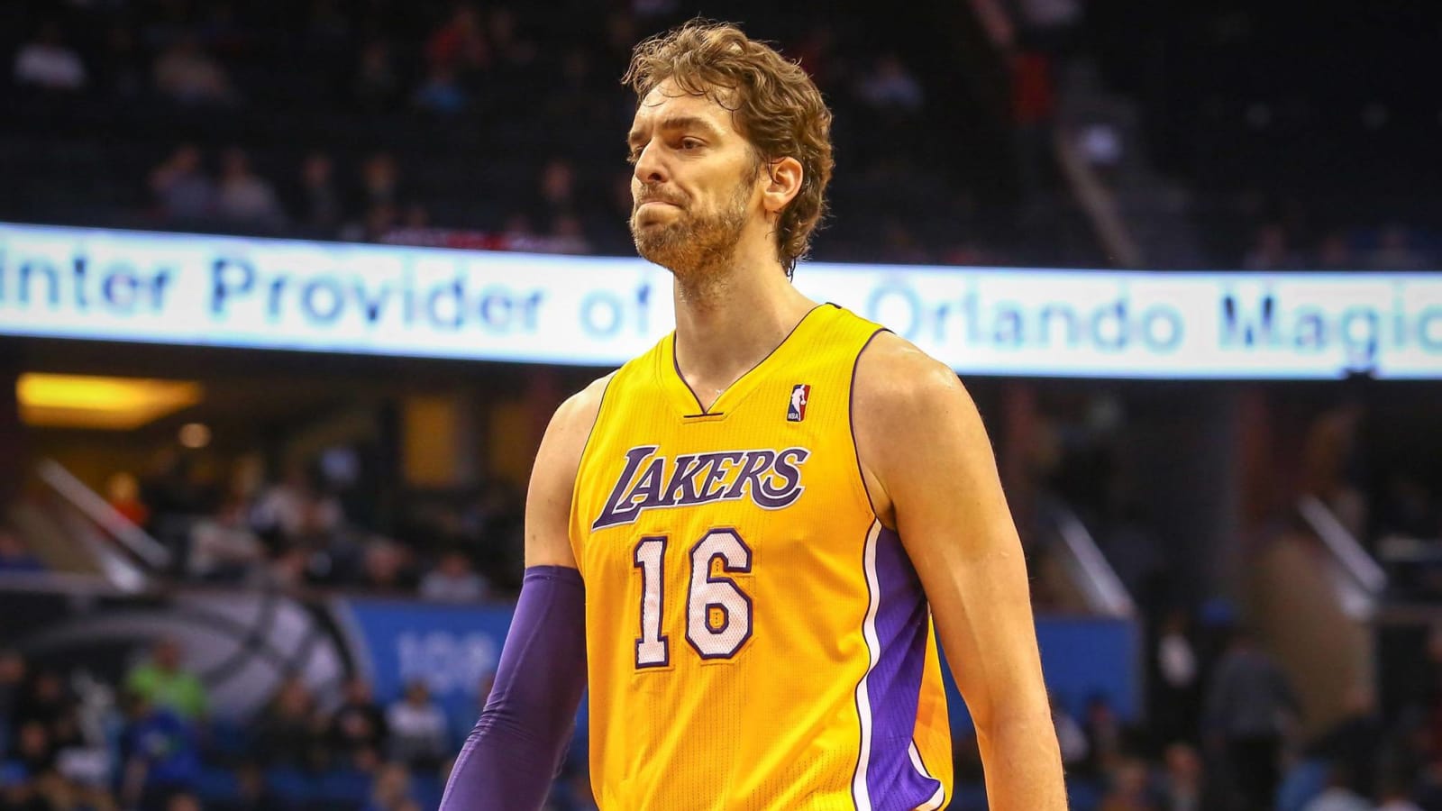 Pau Gasol Los Angeles Lakers Retirement Jersey - All Stitched