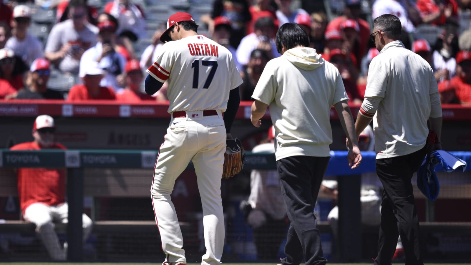 Angels superstar Shohei Ohtani leaves start early