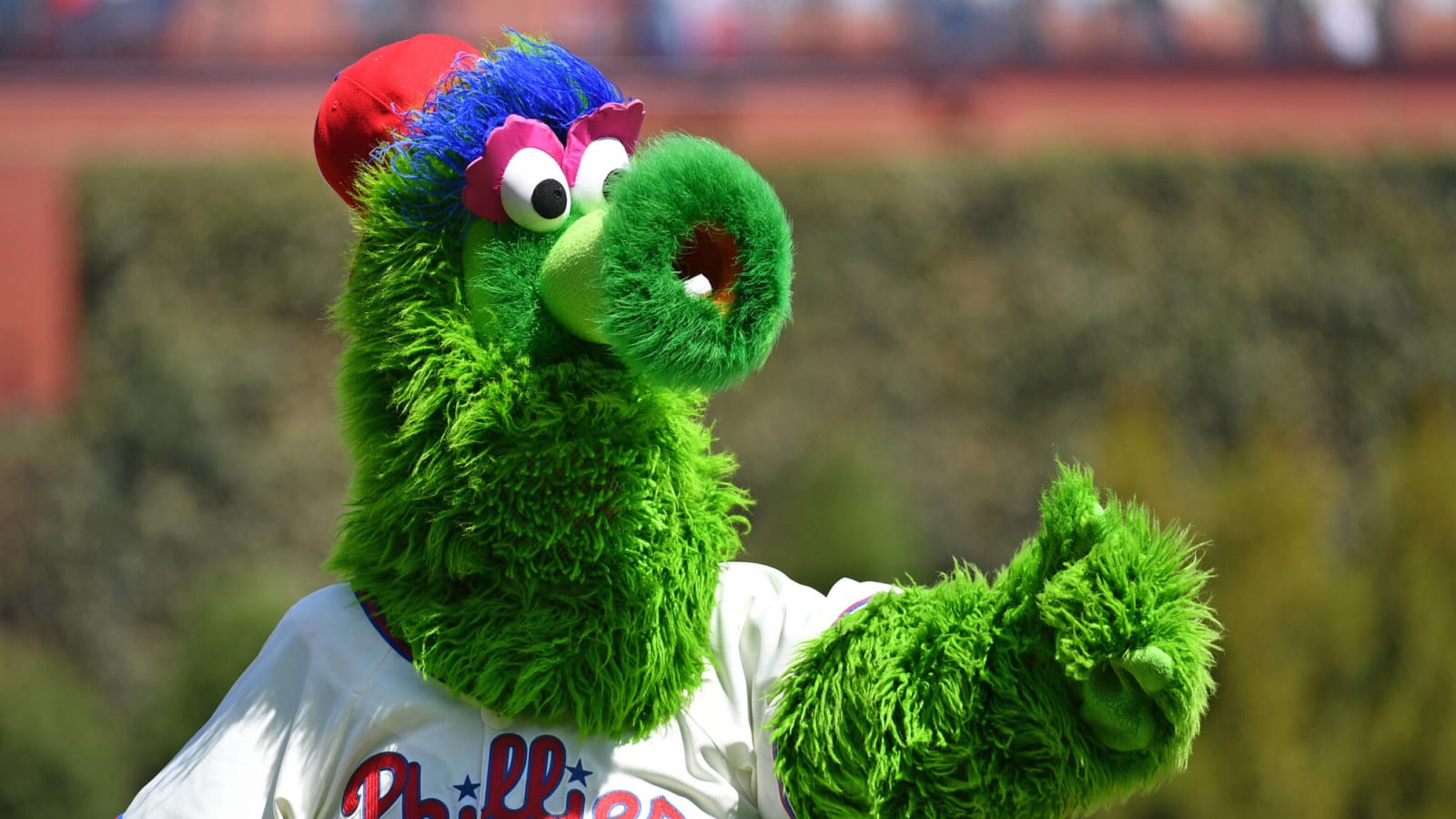 Philadelphia sports fans' favorite costumed characters helped reopen