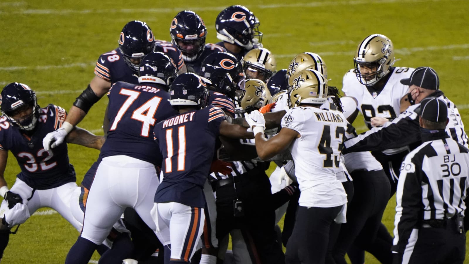 Bears WR Wims suspended two games for punching Saints CB