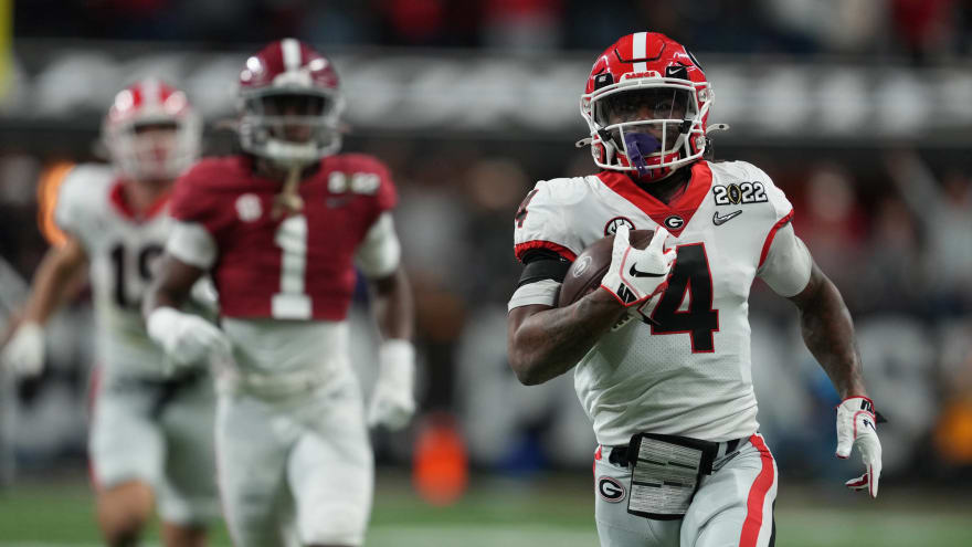 Watch: James Cook delivers longest run in CFP championship game history