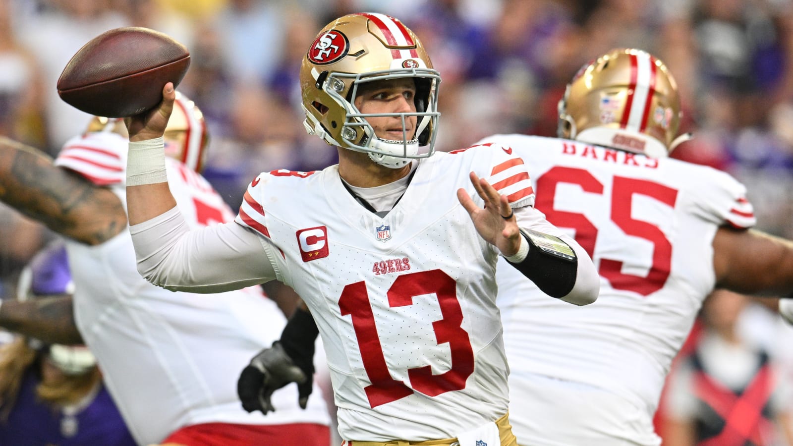 49ers&#39; Brock Purdy leads NFL in passing yards through two weeks