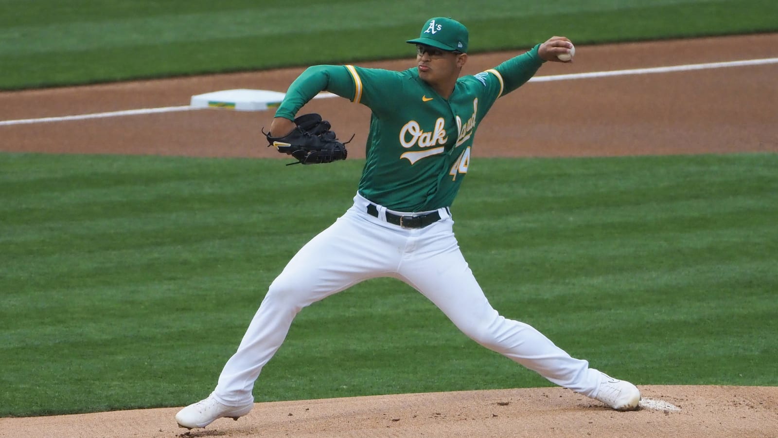 Watch: A's pitcher Jesus Luzardo makes jaw-dropping defensive play against Rangers