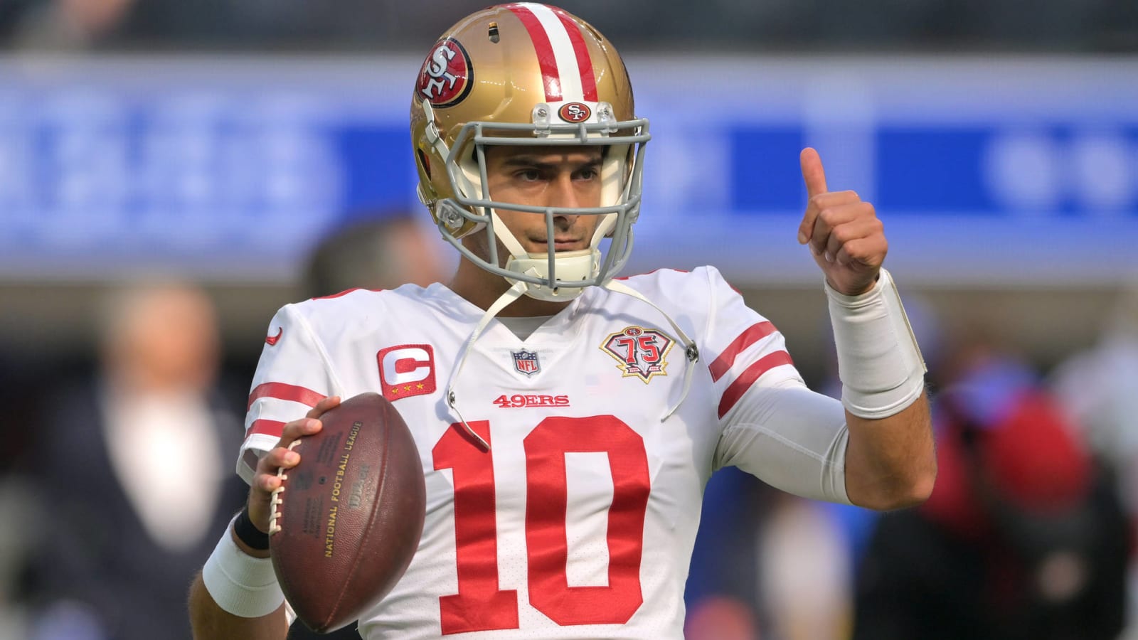 49ers' Garoppolo: 'Sore' thumb 'feeling great right now'