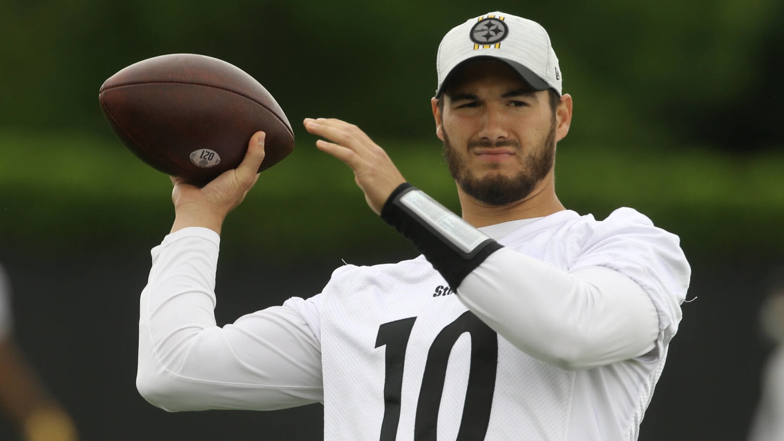 Mitch Trubisky (well, his jersey) is in the Pro Football Hall of