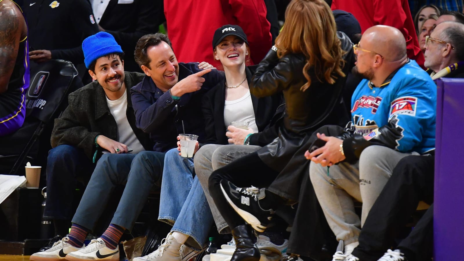 Watch: 'We were unfamiliar with your game' – Hollywood heart throb Emma Stone allegedly saying goodbye to Grayson Allen leaves Phoenix Suns bench impressed