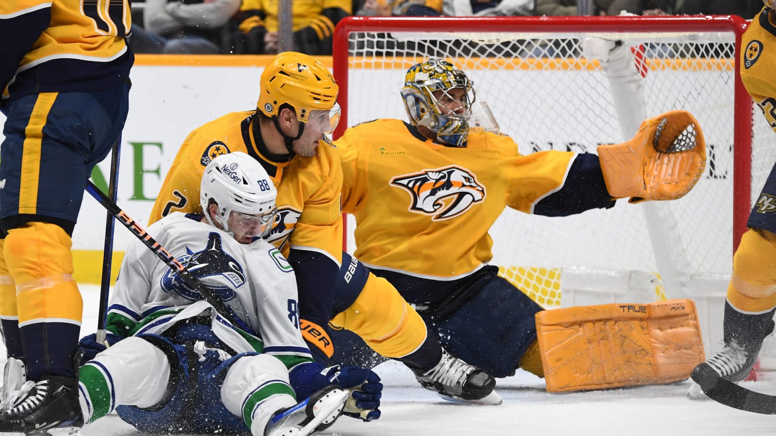 Predators vs. Canucks Plus/Minus: Saros Off His Game, Defense Exposed