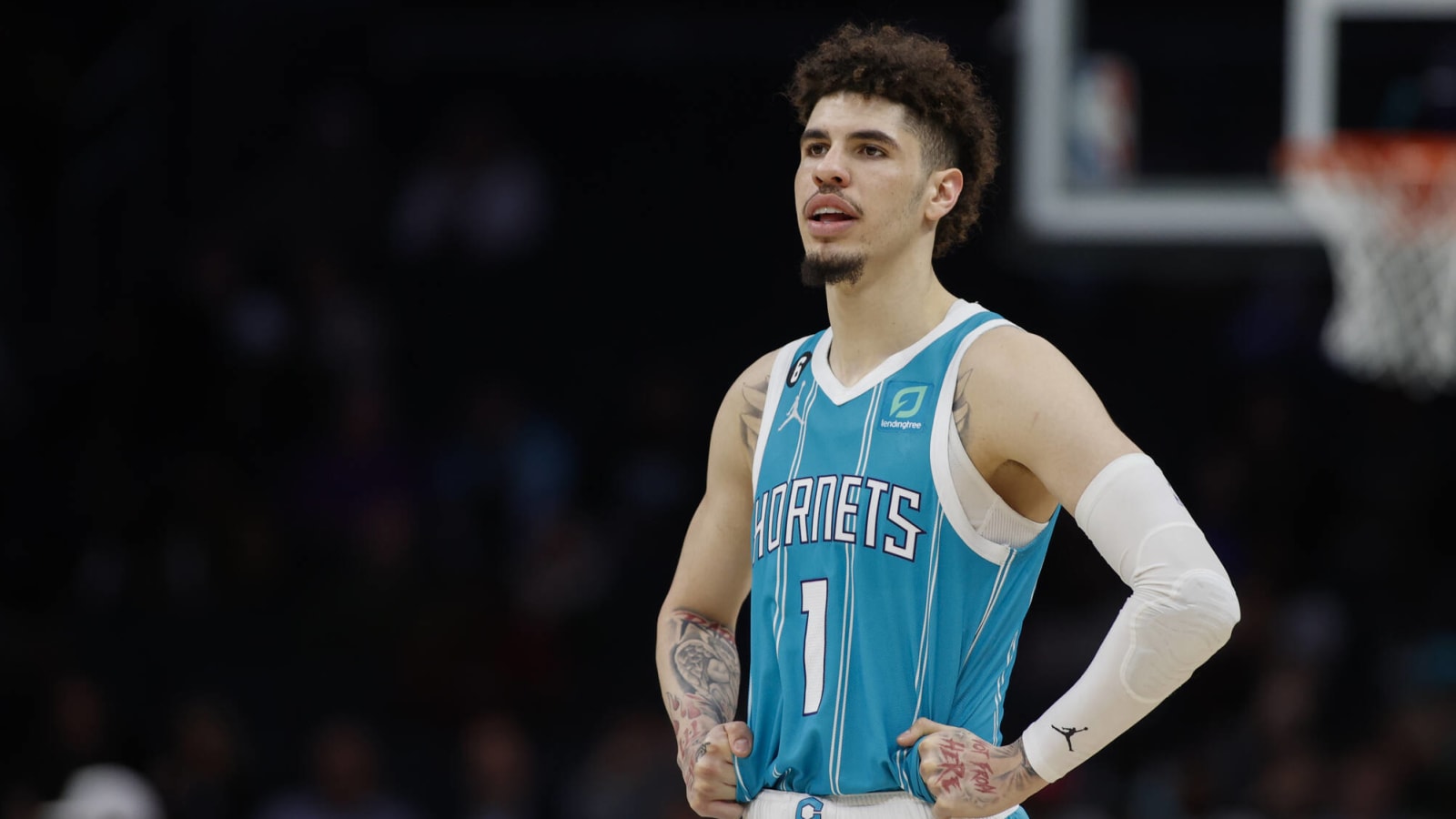 LaMelo Ball of the Charlotte Hornets signed