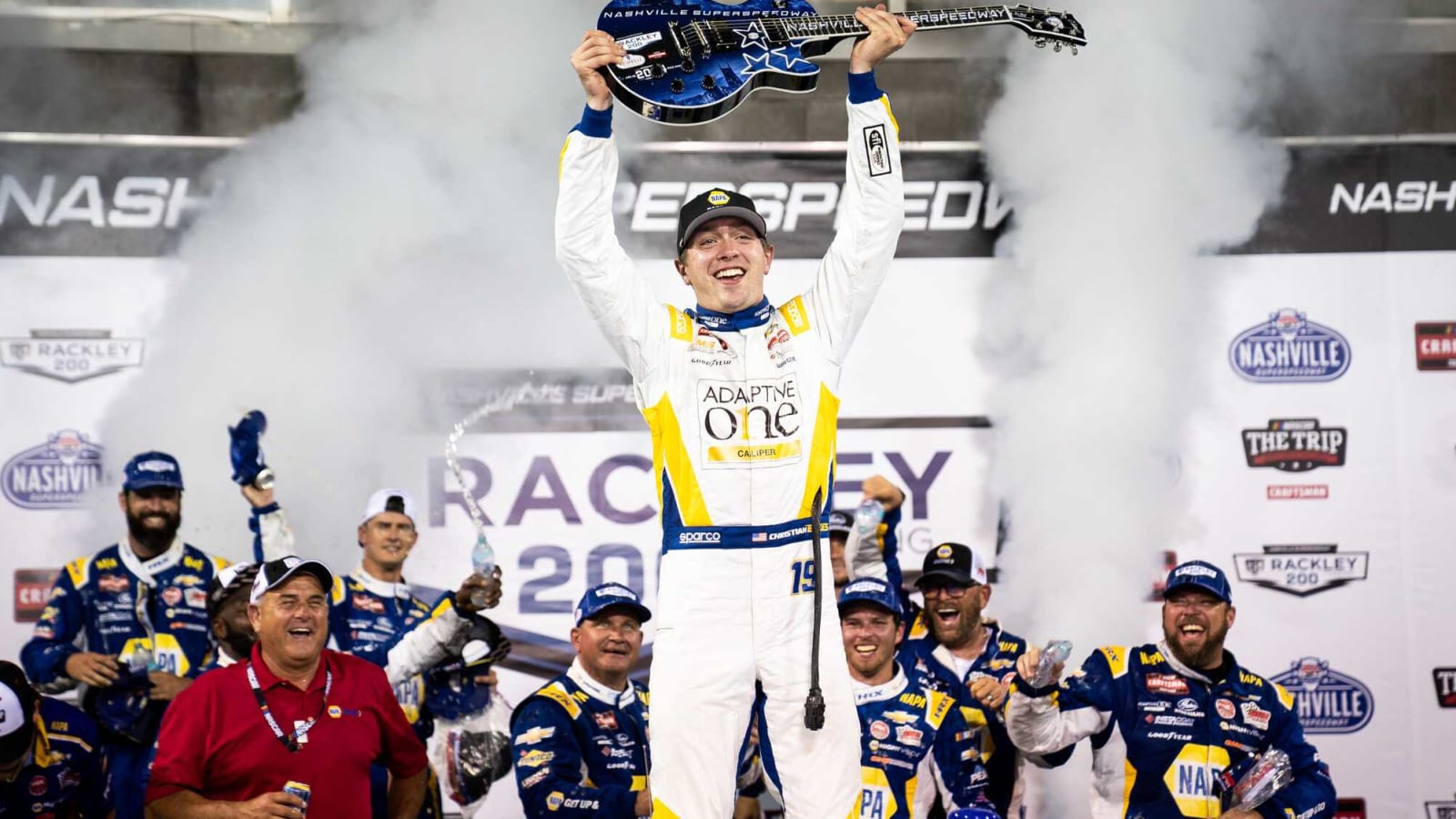 Christian Eckes dominates in Truck Series win at Nashville