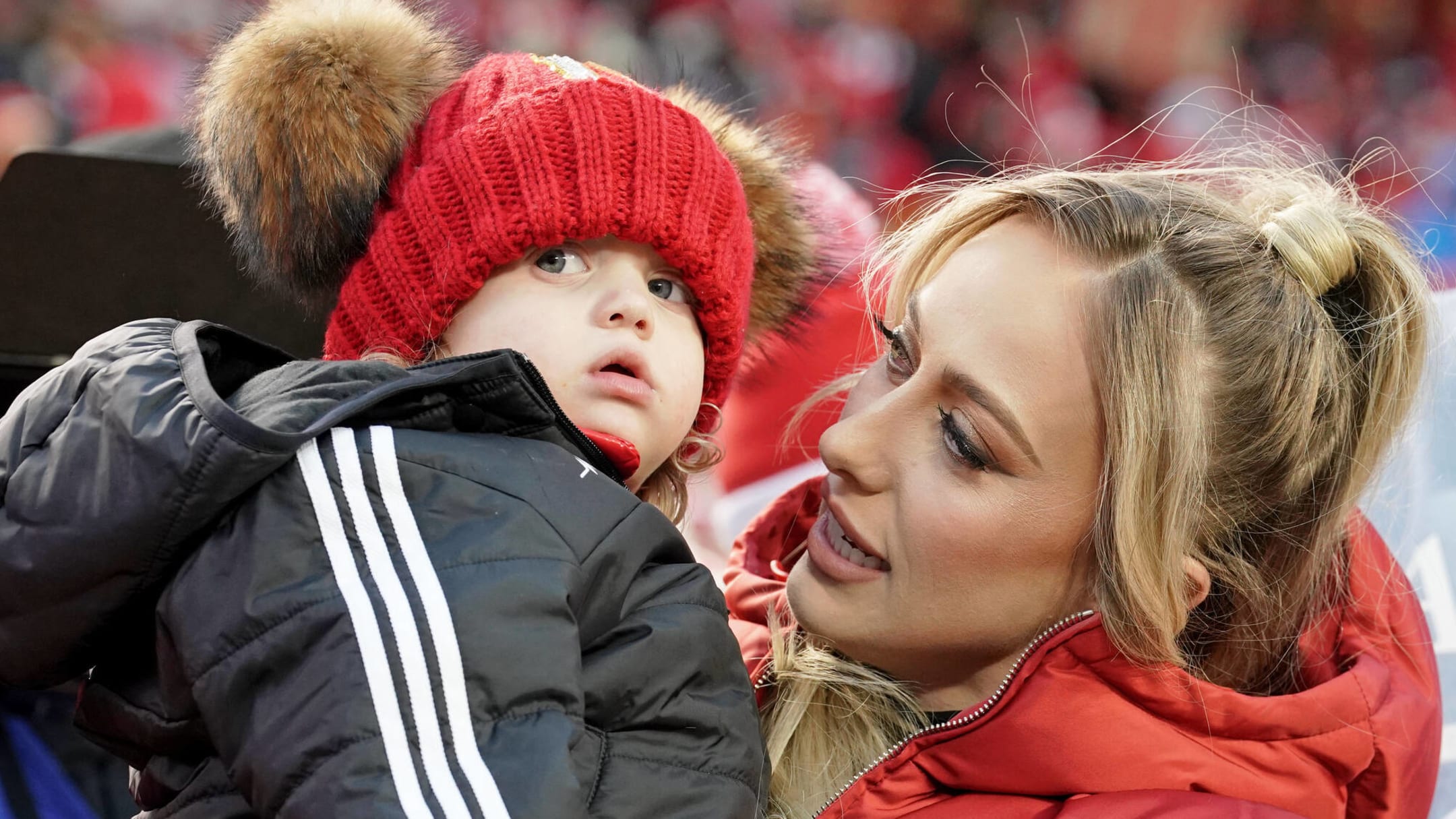 Patrick Mahomes' wife Brittany had very festive outfit for Super Bowl