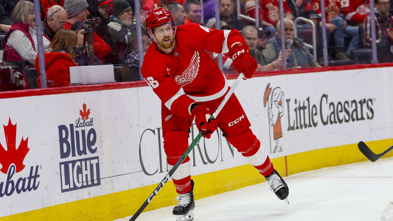 Red Wings defenseman day-to-day with upper-body injury