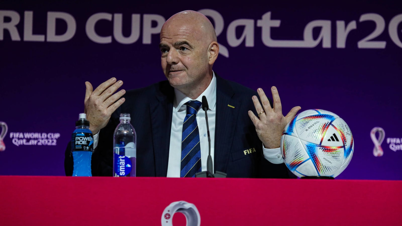 FIFA president pushes back against Qatar criticism