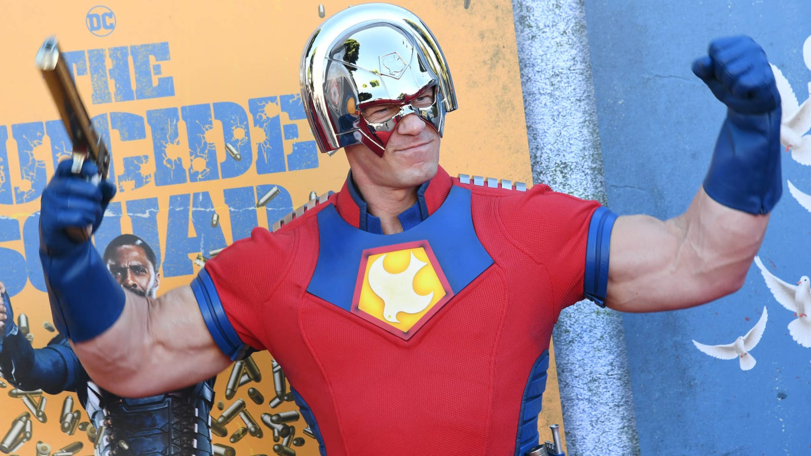 Cena attends 'The Suicide Squad' premiere in character