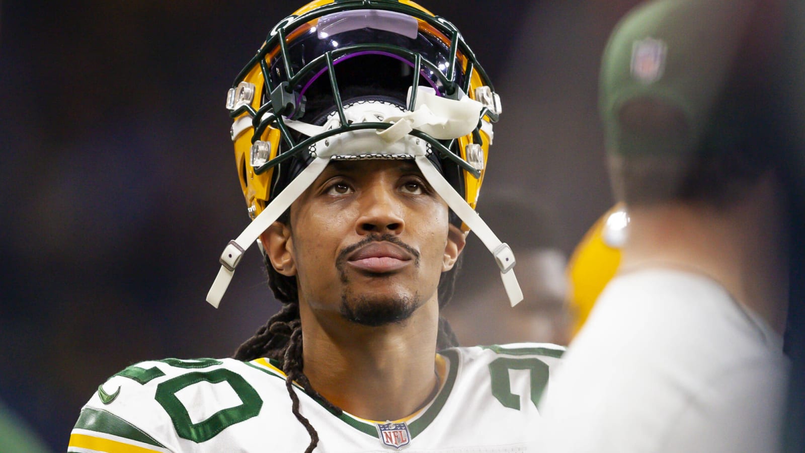 September 24, 2017: Green Bay Packers cornerback Kevin King #20 before the  NFL Football game between the Cincinnati Bengals and the Green Bay Packers  at Lambeau Field in Green Bay, WI. Green