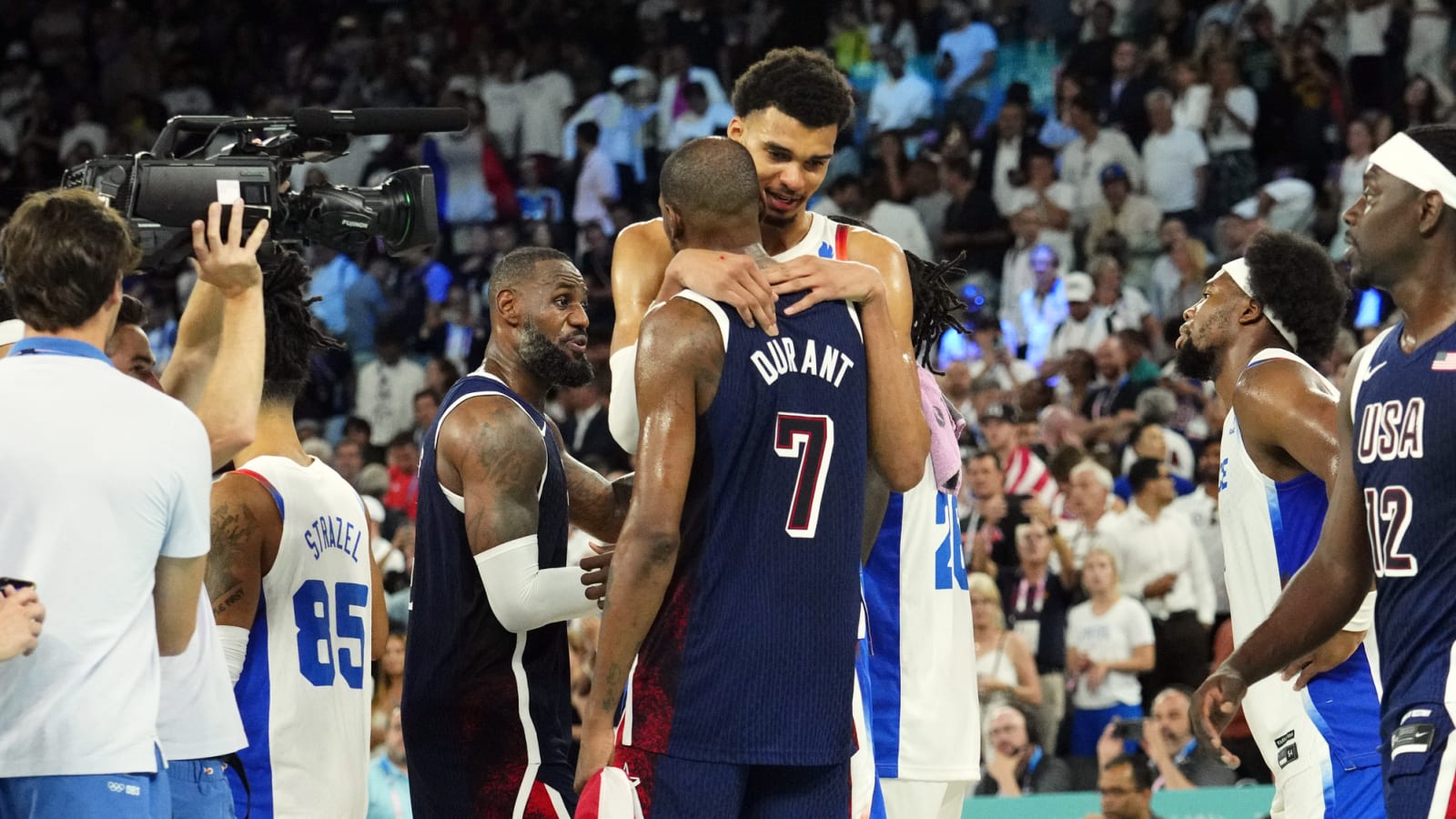 Victor Wembanyama’s emotional conversation with Kevin Durant after losing gold medal revealed