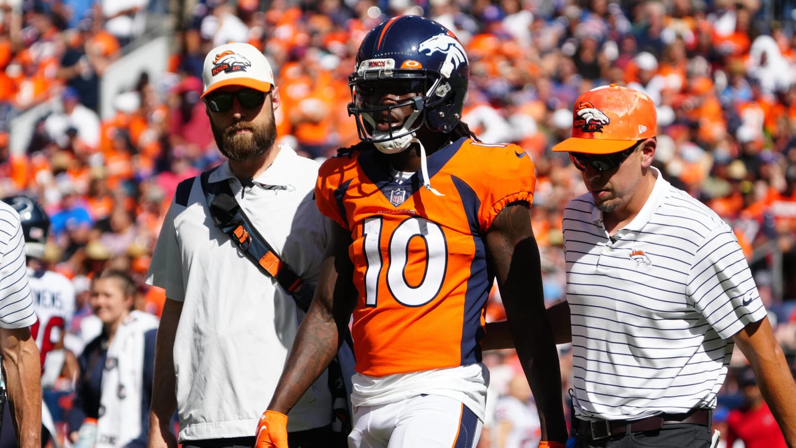 Broncos WR Jerry Jeudy, CB Patrick Surtain II left Sunday's game with injuries