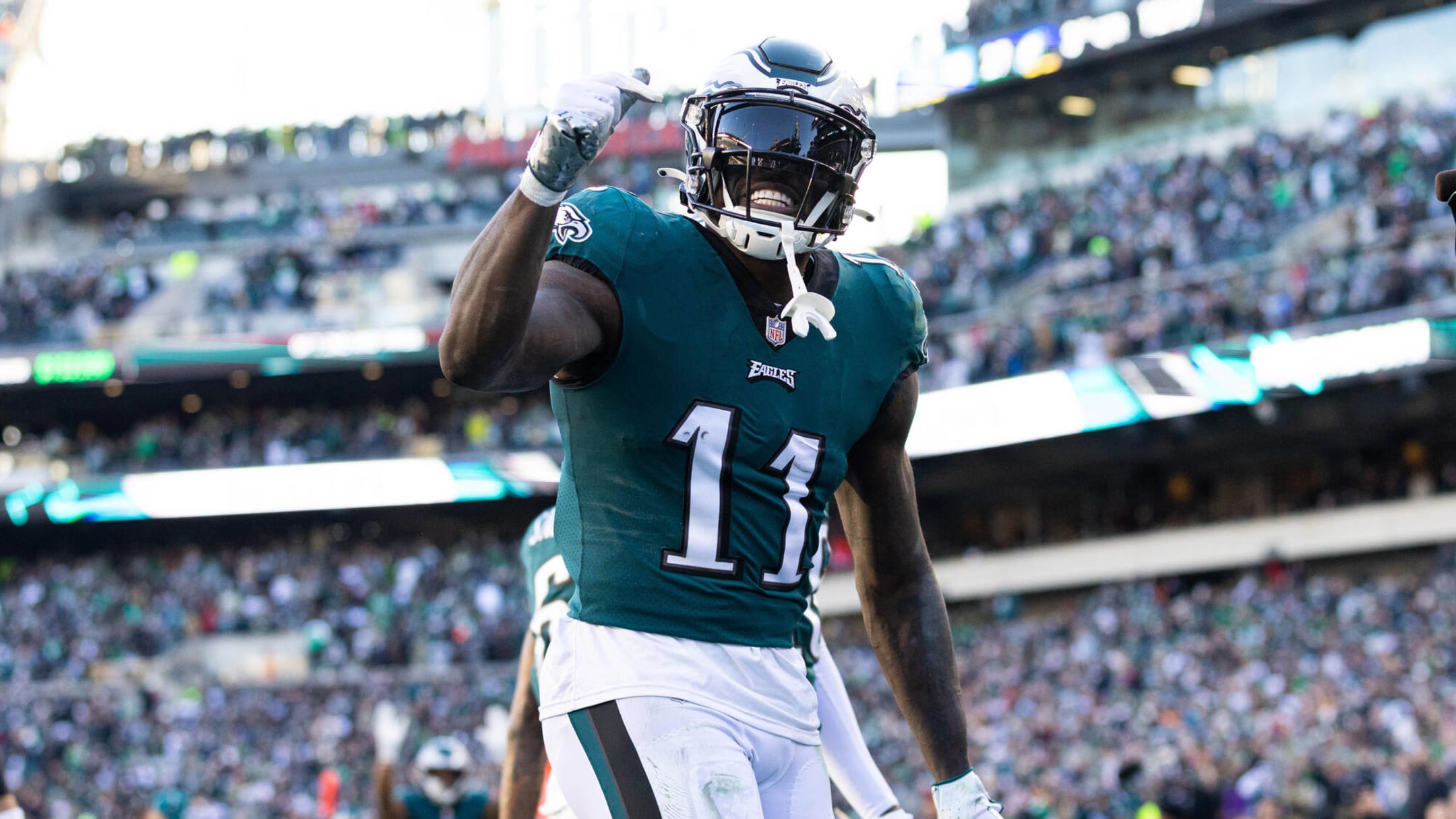 Eagles wide receiver A.J. Brown at peace with career following Titans trade