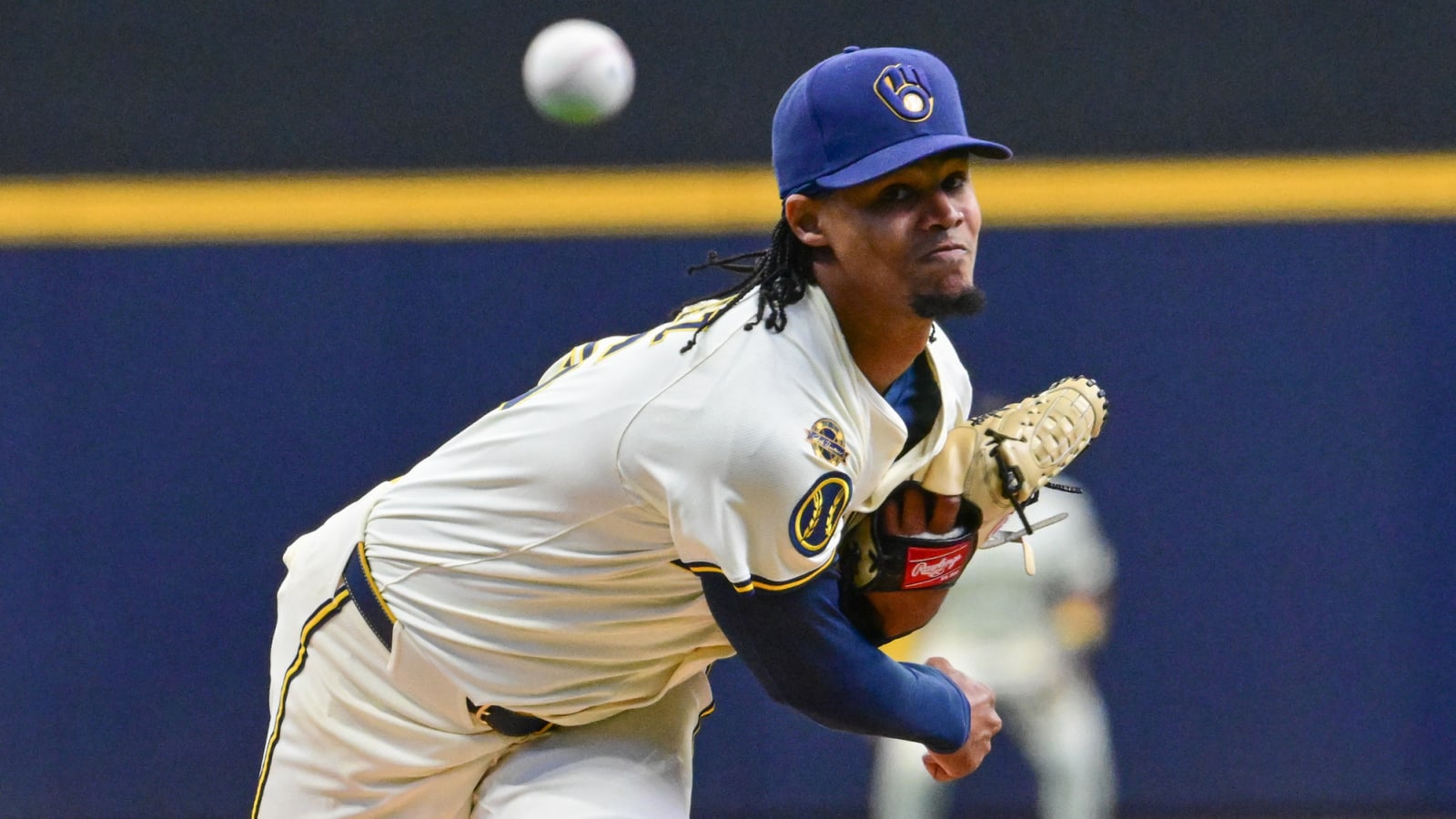 Brewers righty starts in first major-league appearance since 2023