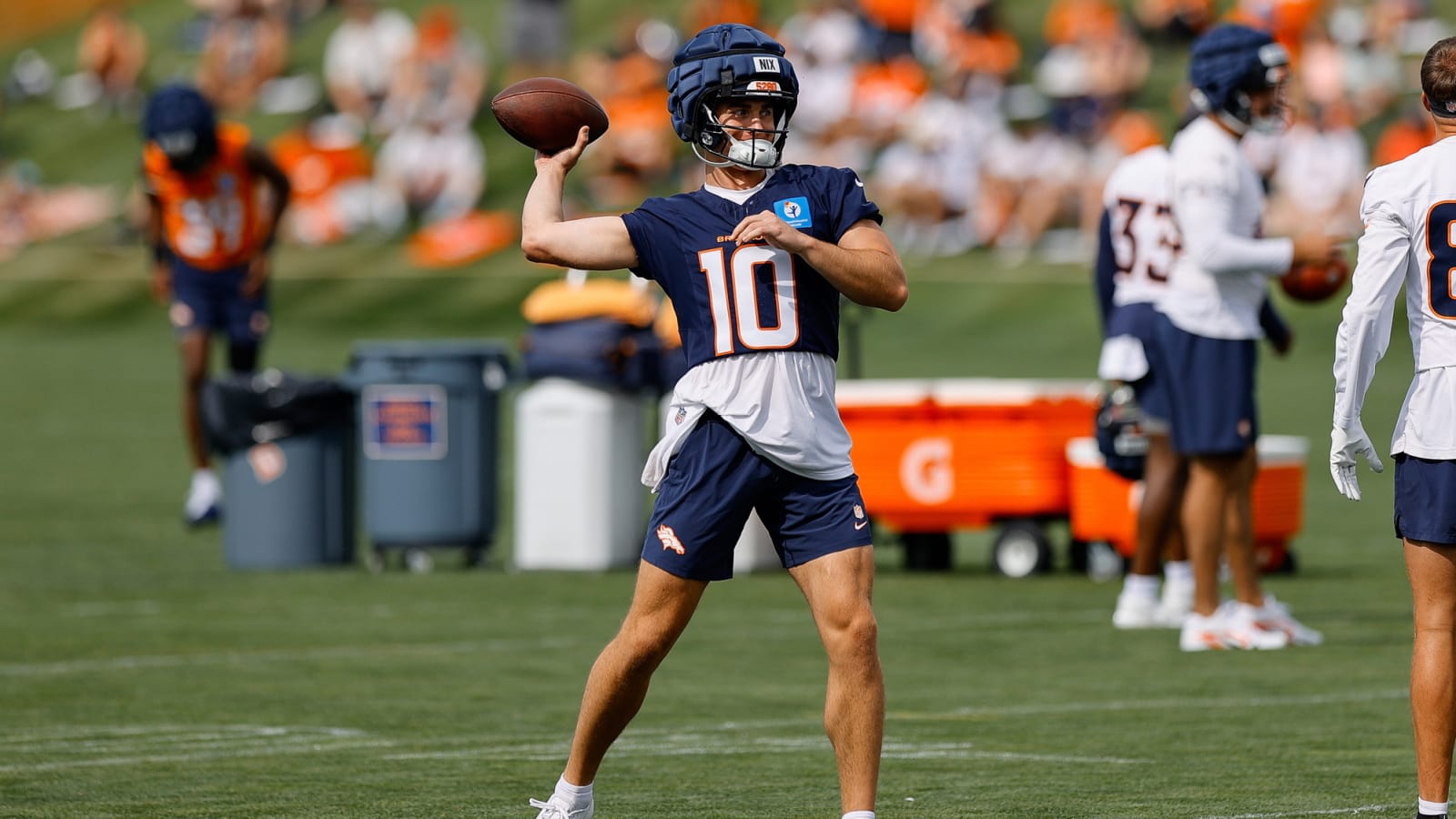 Report: Denver Broncos’ Bo Nix Only Team QB To Throw Interception In 1st Week Of Practice
