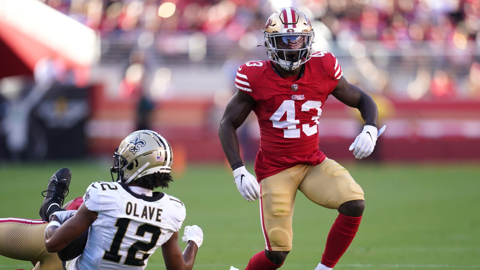 Malik Mustapha wore the jersey of this 49ers legend after the Saints game