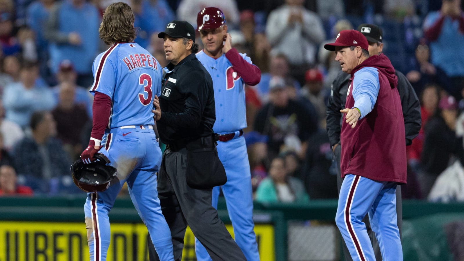 Bryce Harper ejected after arguing called third strike - ABC7 Chicago