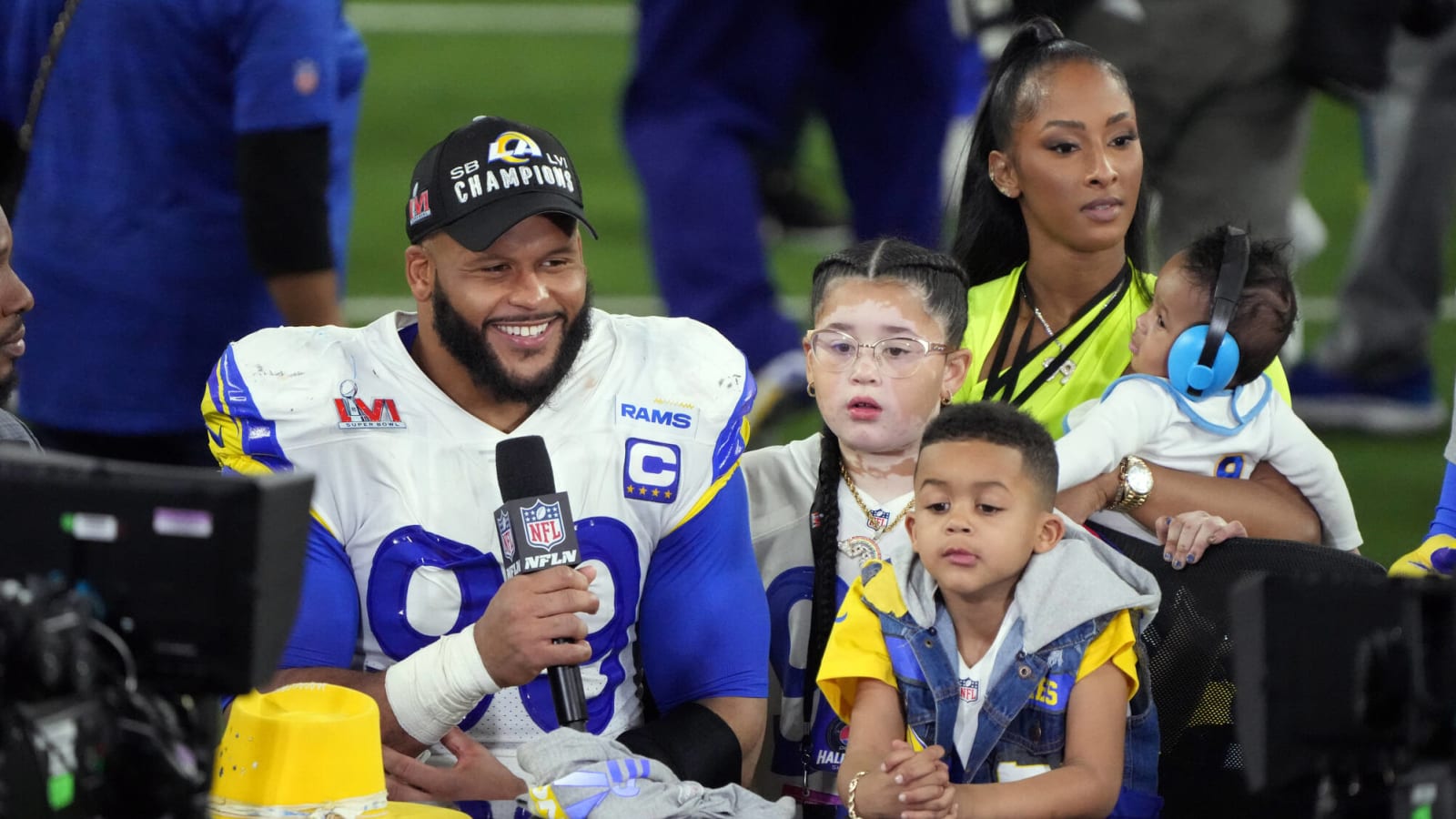 Aaron Donald responds to retirement reports following Super Bowl win