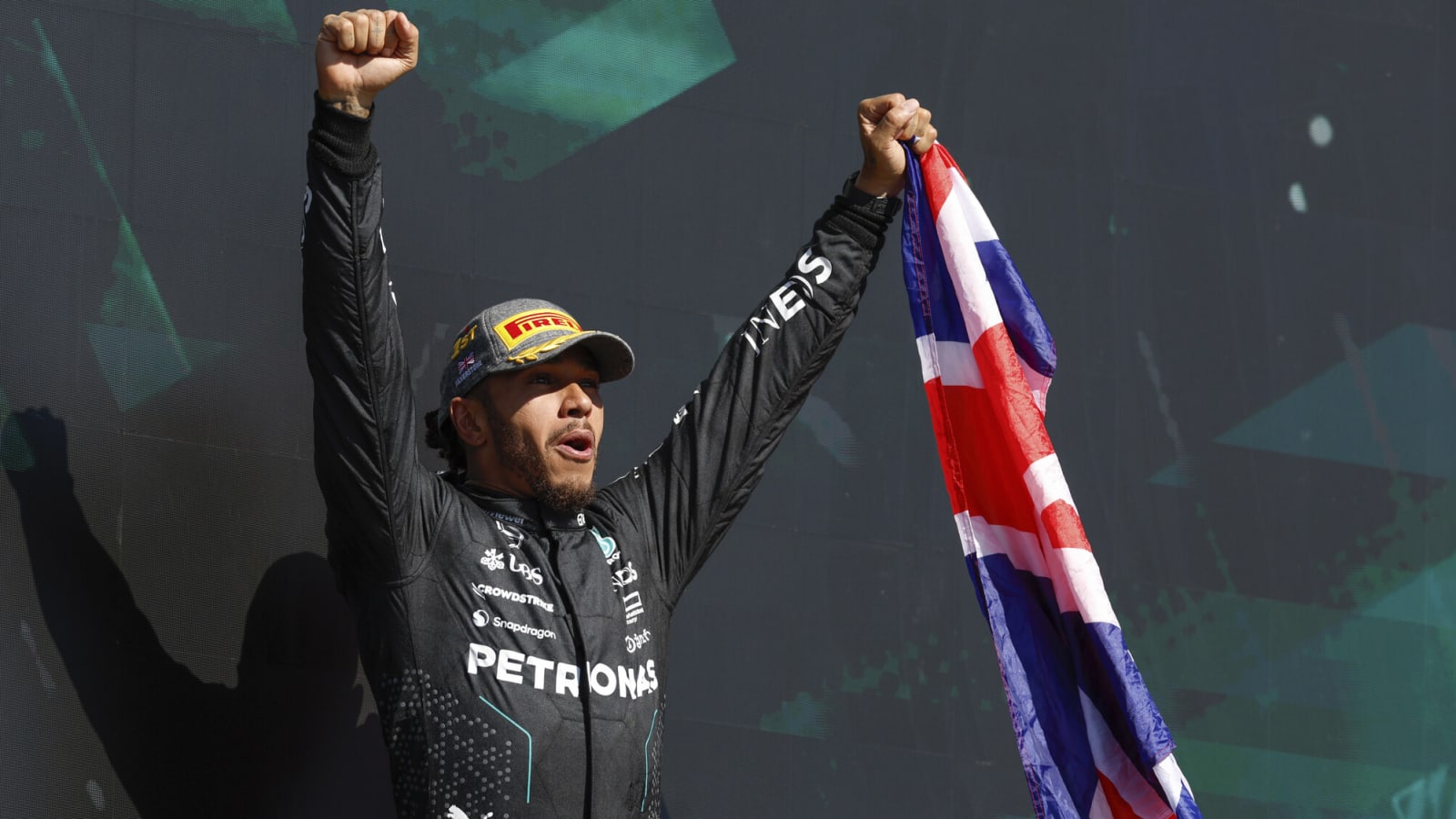 Hamilton 'can't stop crying' after winning British Grand Prix