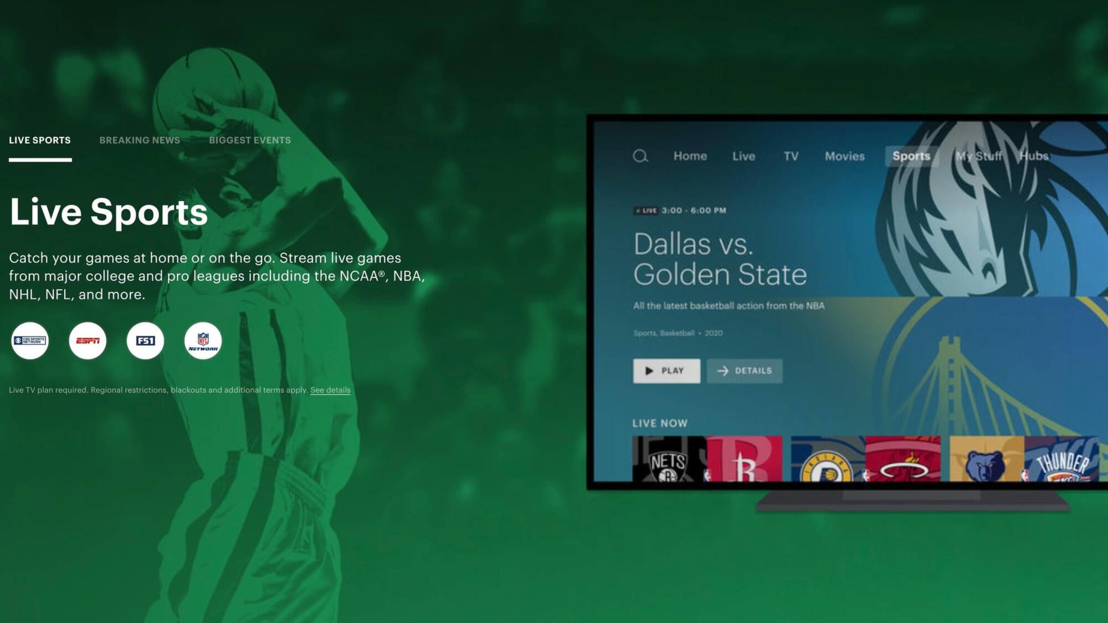 is the cowboys game on hulu today