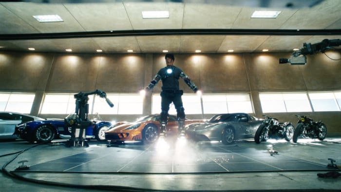 The score had rock and roll influences