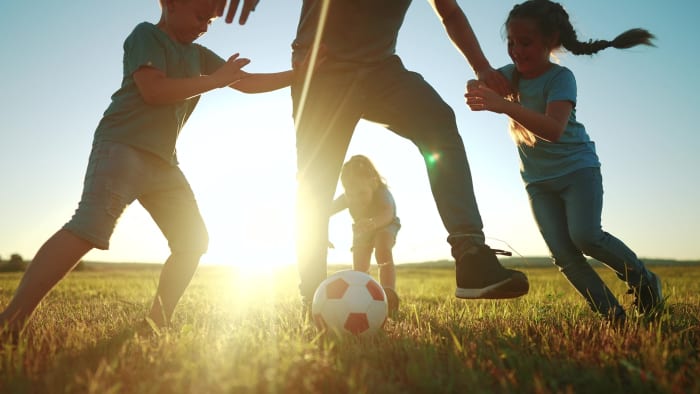 Playing outside