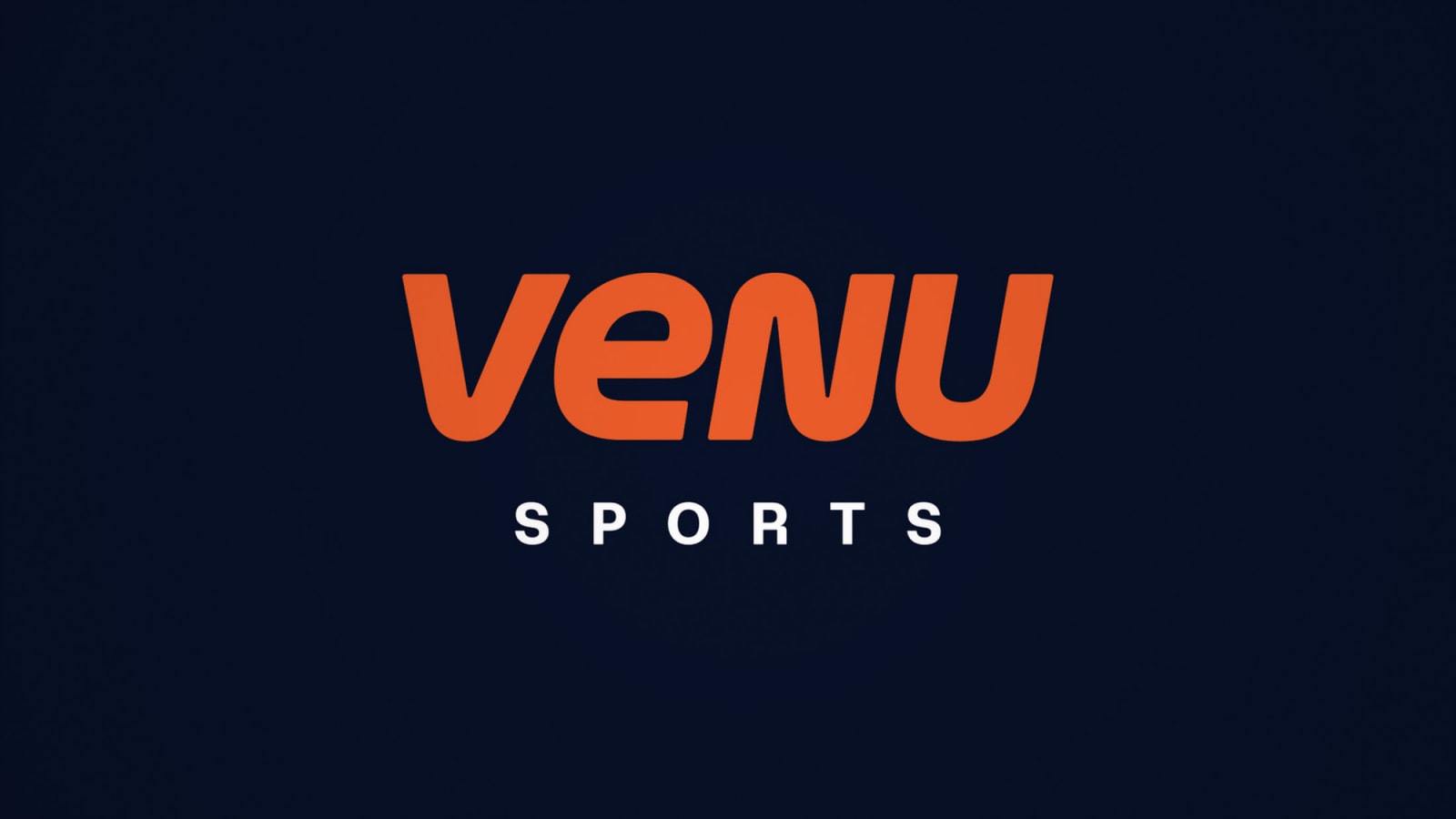 Venu sports logo black background