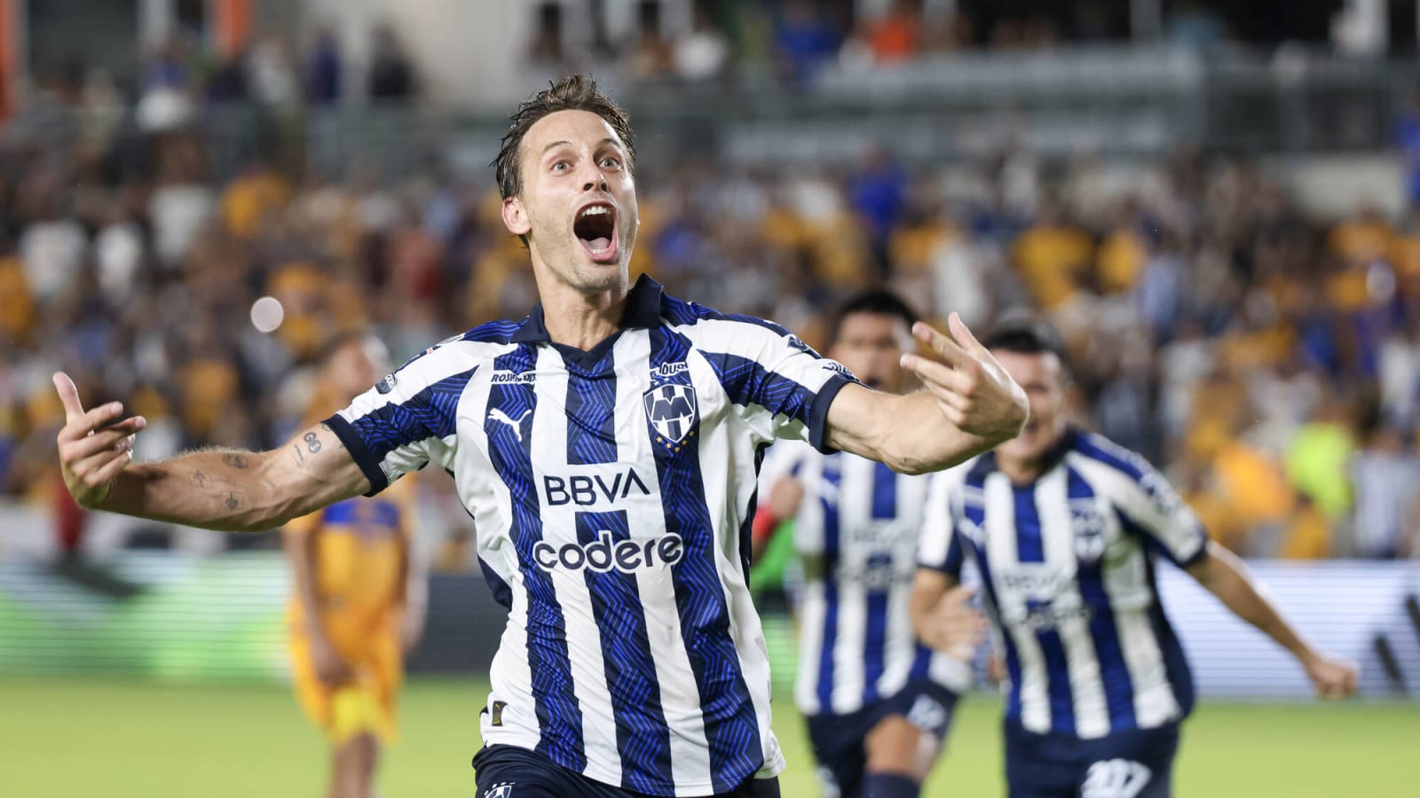 Sergio Canales scores first Rayados goal to eliminate Tigres UANL from Leagues Cup