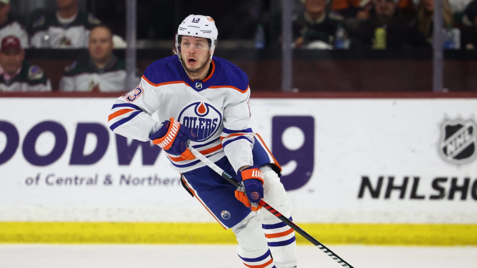 Mattias Janmark skates on Oilers top line ahead of Game 1 against Canucks