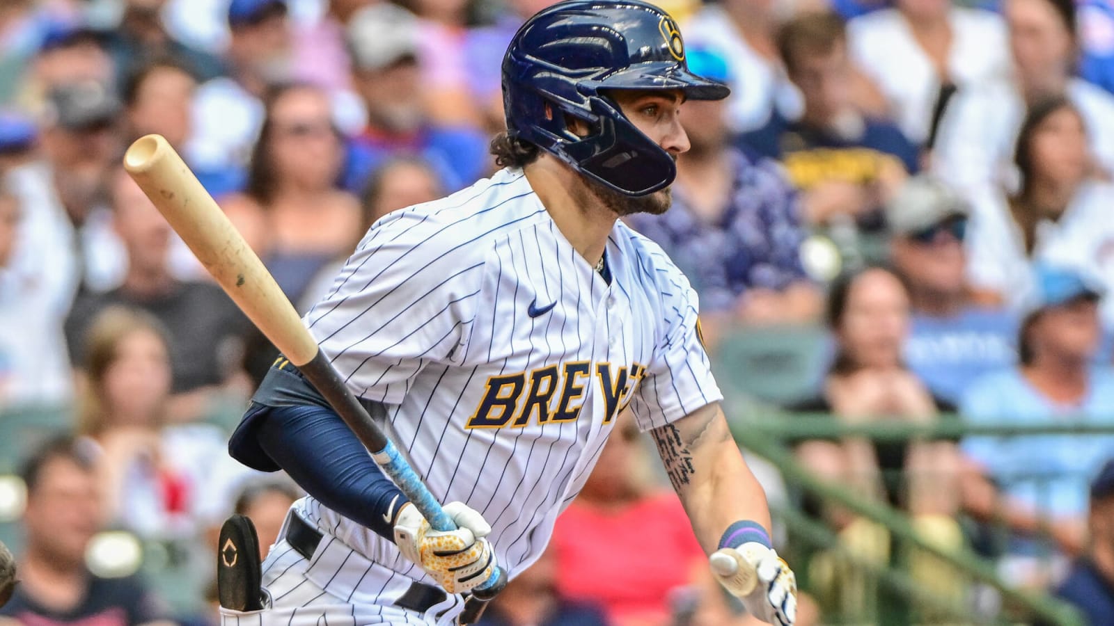 Garrett Mitchell on his first MLB home run for the Brewers vs. Pirates