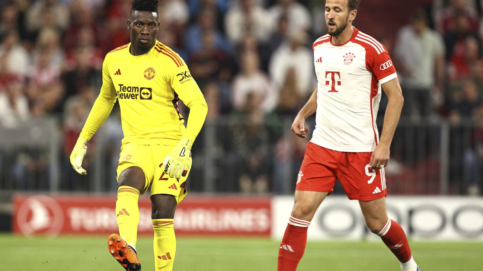 Watch: Bizarre moment as Onana sprints length of pitch to discuss free-kick