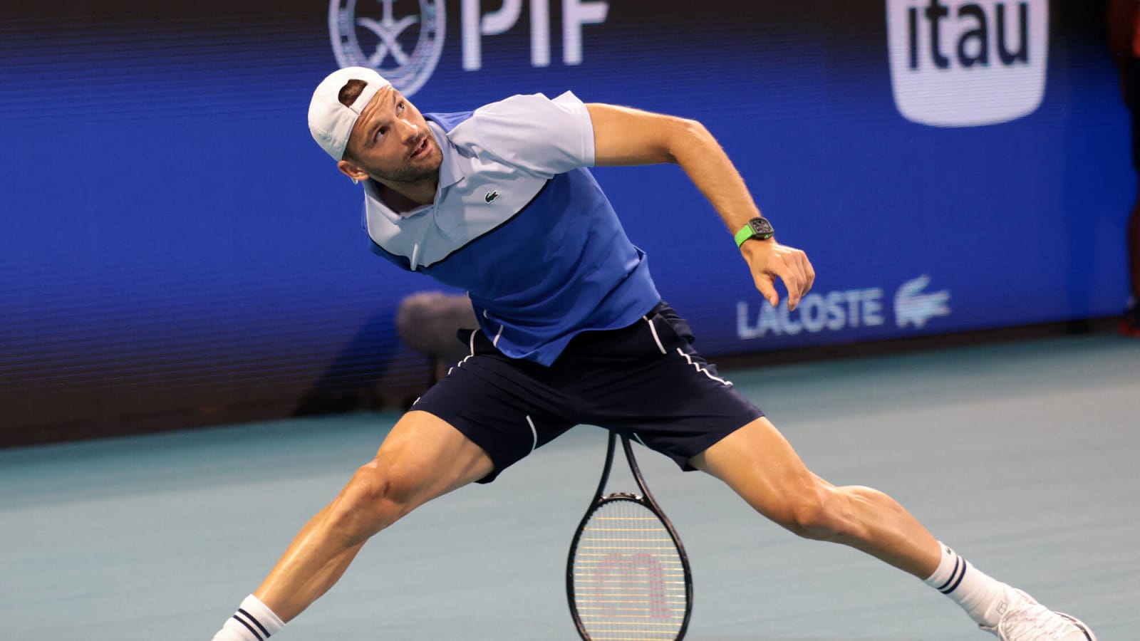 Watch: Grigor Dimitrov plays into a stunning rally overpowering Alexander Zverev in a bid for a spot in the Miami Open finals