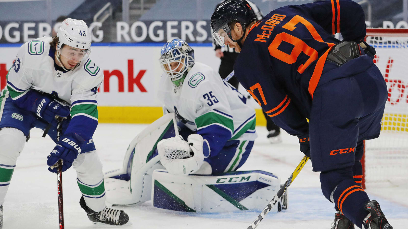 Scenes from skate Vancouver Canucks to face Oilers top guns in second preseason matchup Yardbarker