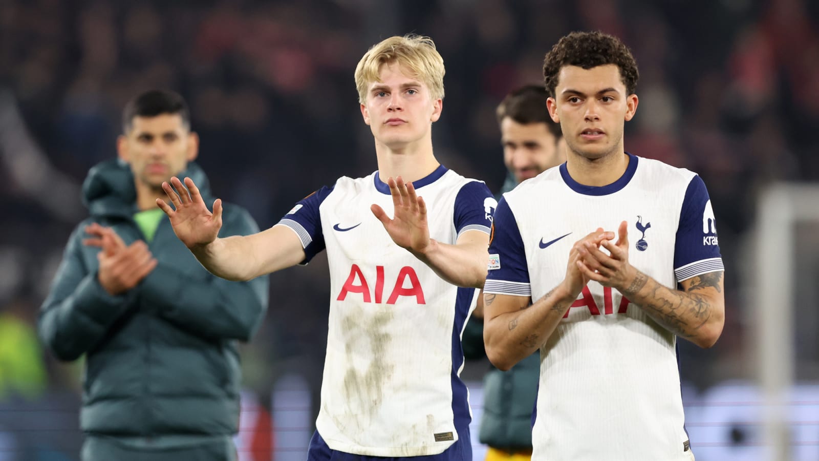 Lucas Bergvall’s brilliant gesture at full time after playing a key role in Tottenham’s defeat to AZ