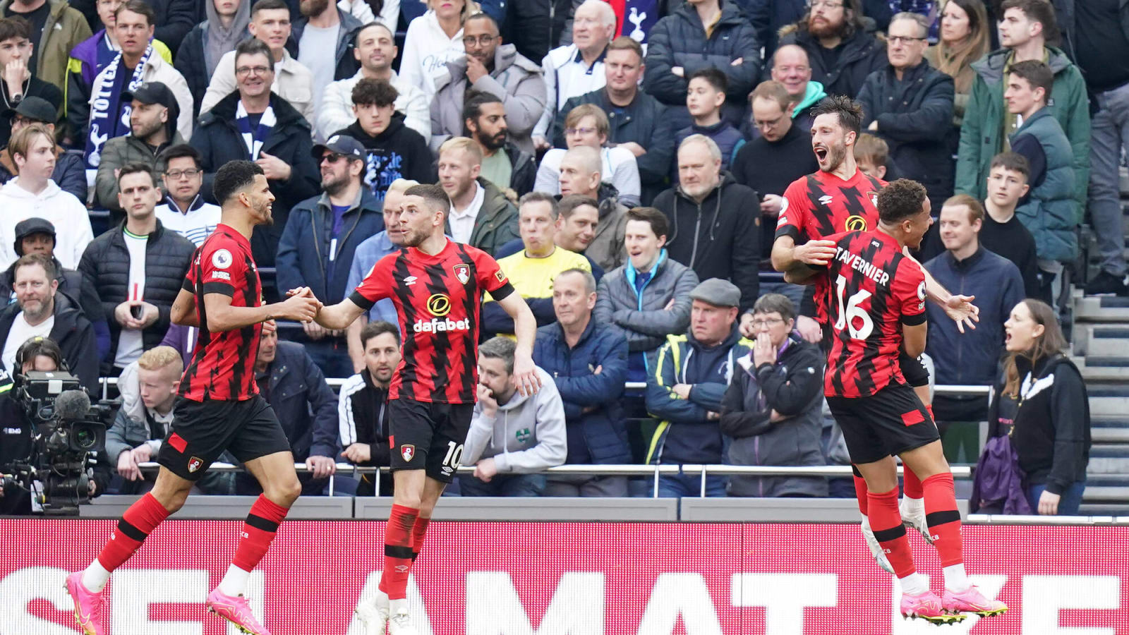 Watch: Bournemouth have equalised against the run of play from a Pedro Porro mistake