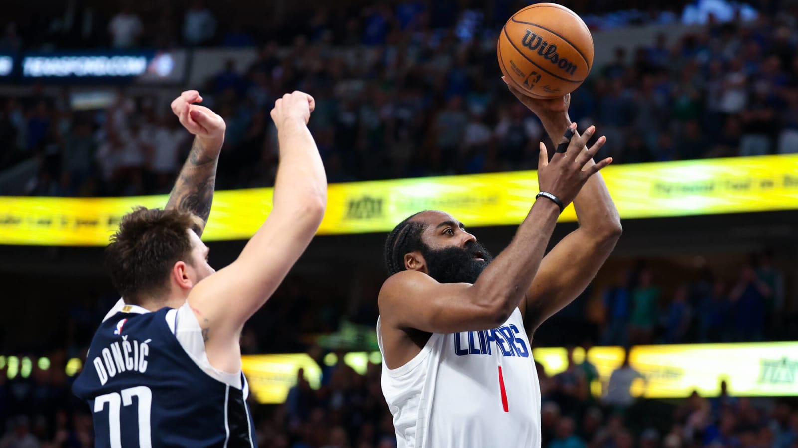 Luka Doncic Plays Terrible Defense Against James Harden Who Casually Scores Layup