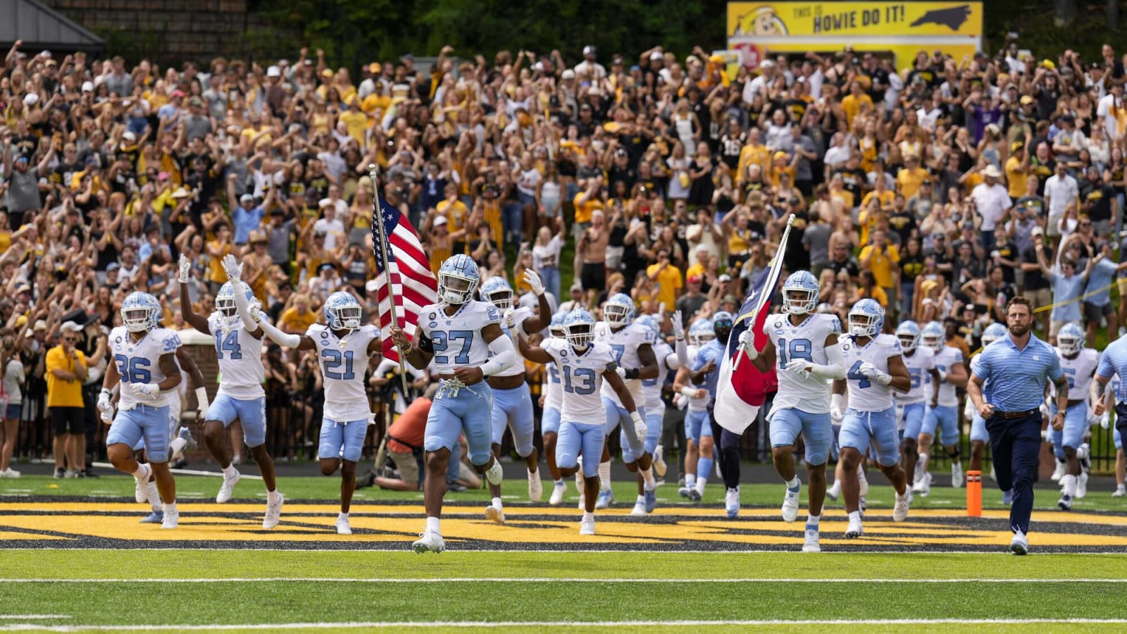 Watch North Carolina demolishes App State on onside kick Yardbarker