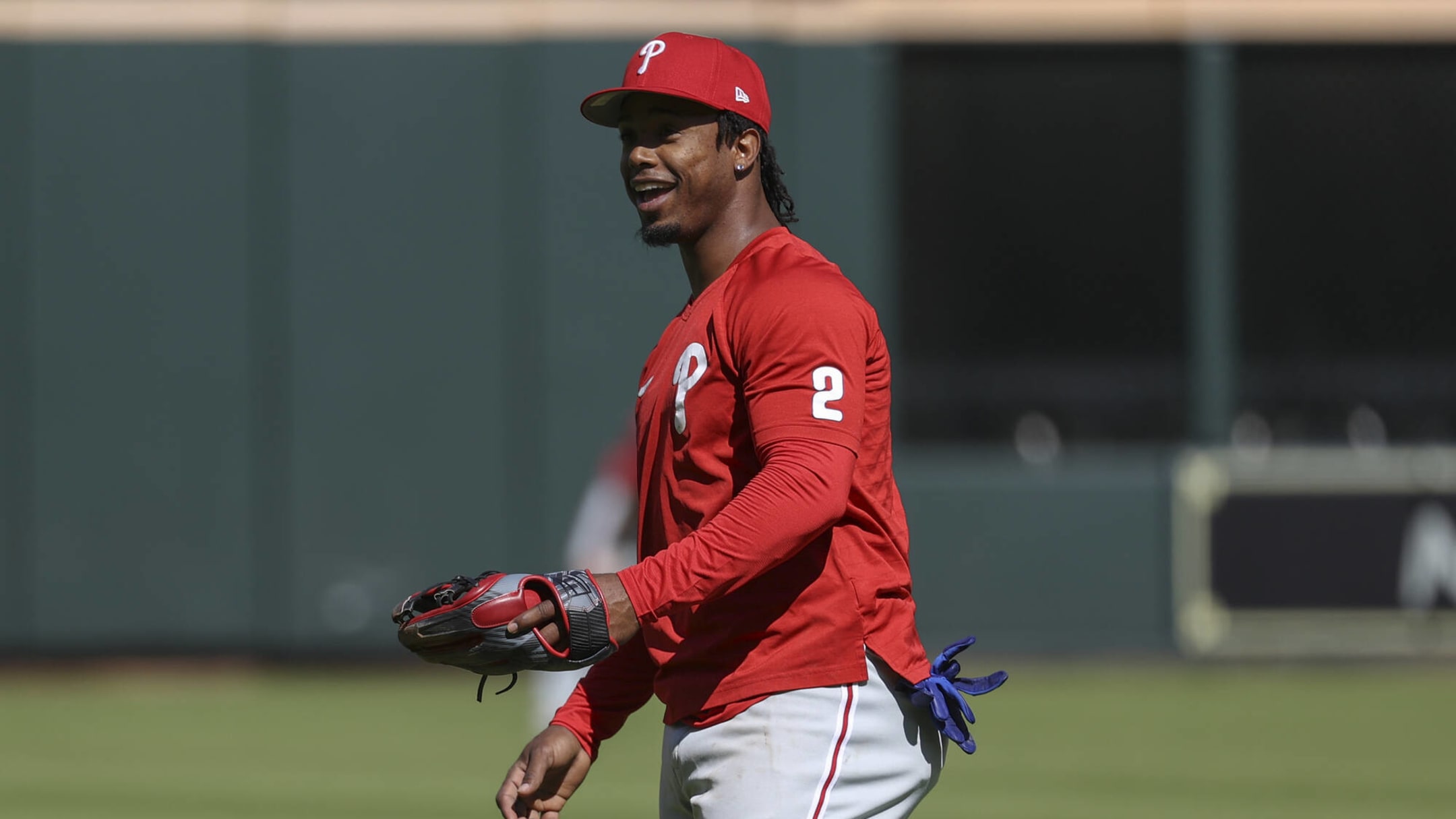 Phillies' Jean Segura wears full uniform as team travels ahead of