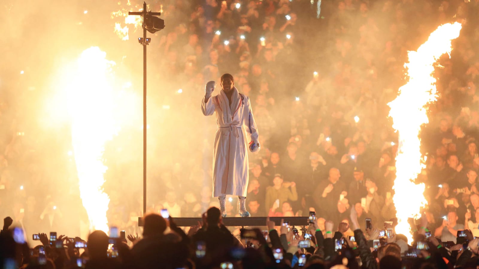Anthony Joshua’s ring walk was a sight to behold