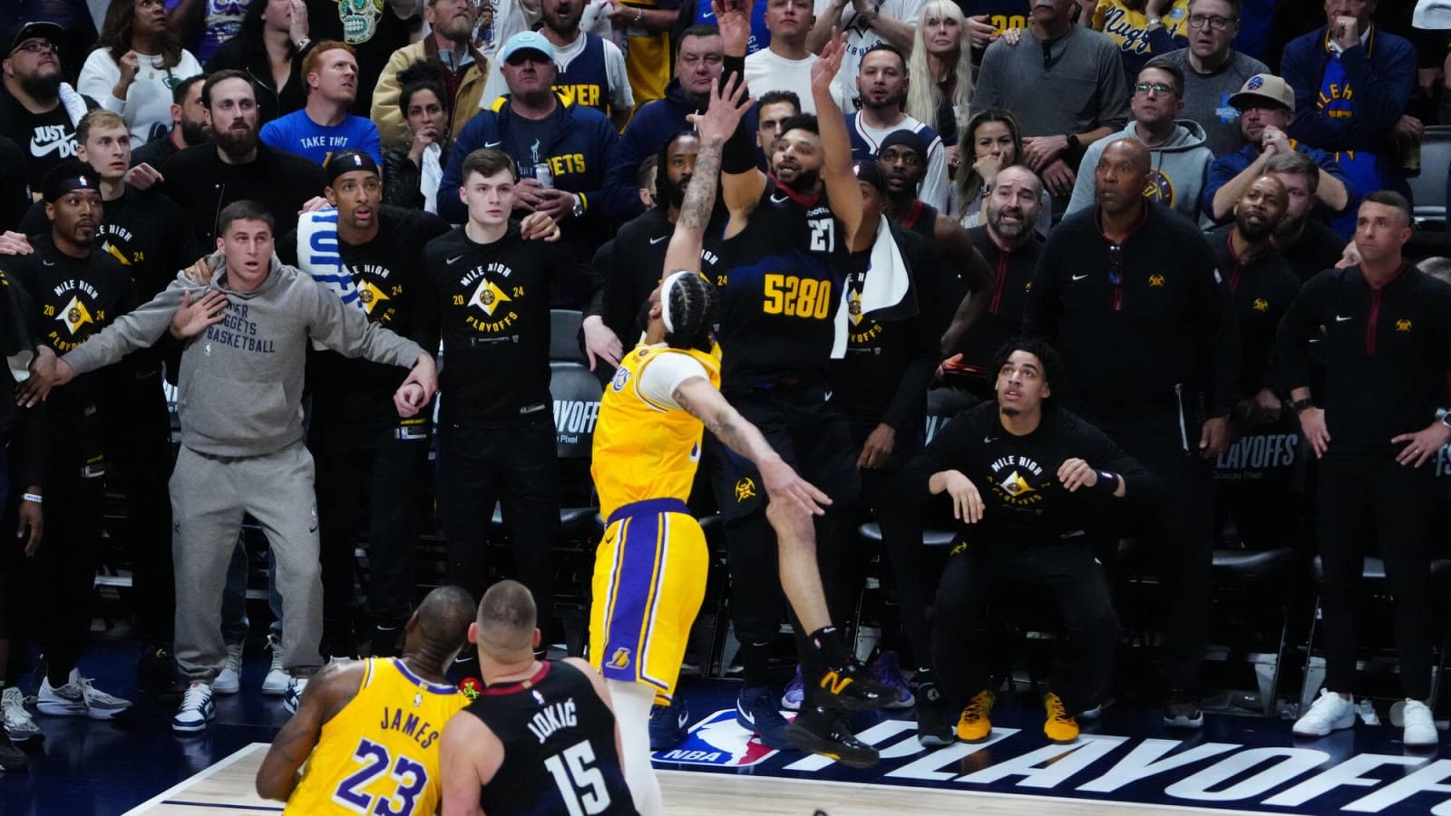  Jamal Murray Puts Denver Nuggets Up 2-0 With Jaw-Dropping Buzzer Beater Vs. LeBron James, Lakers
