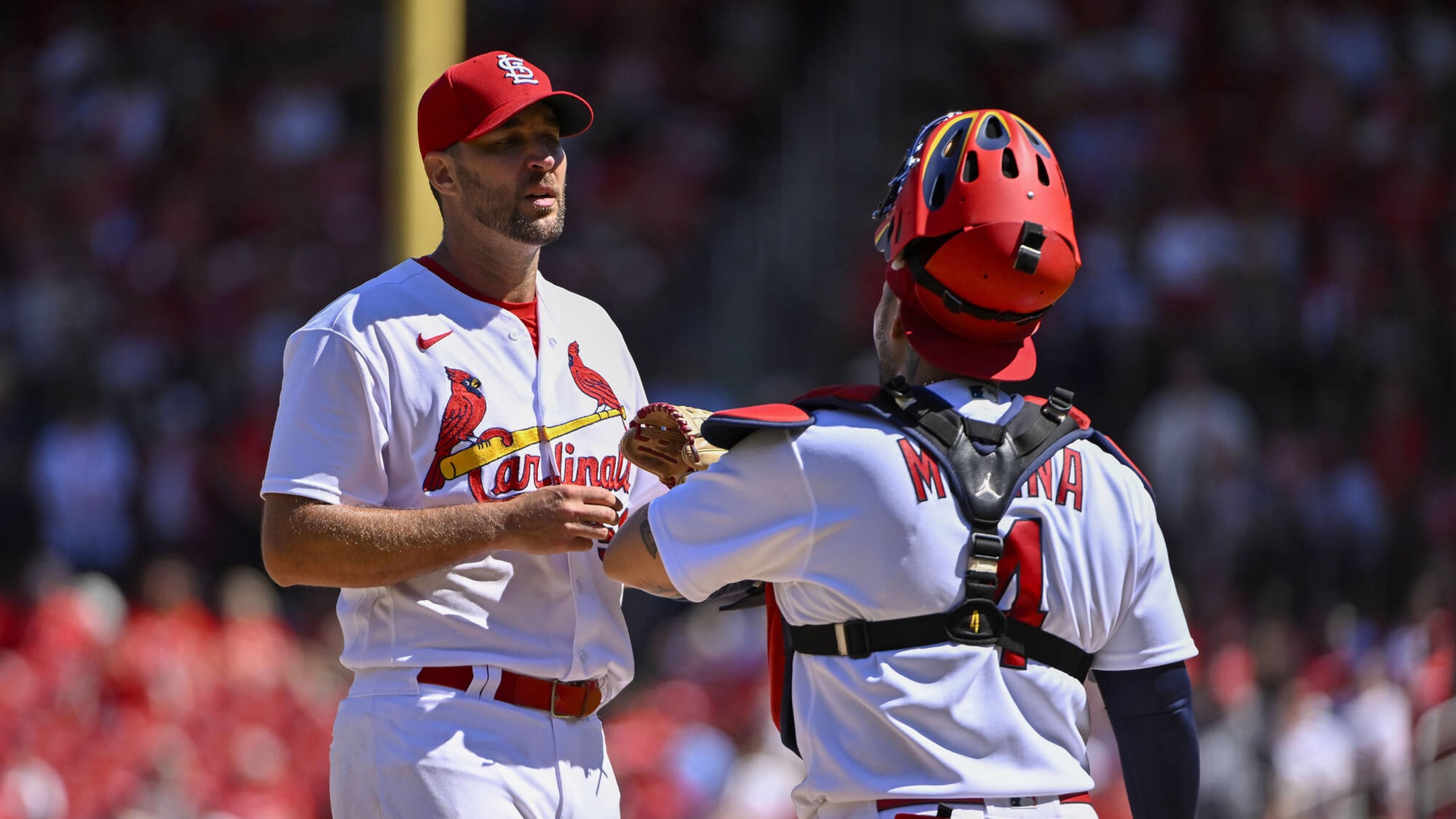 St Louis Cardinals Yadier Molina, Adam Wainwright Waino Yadi '22